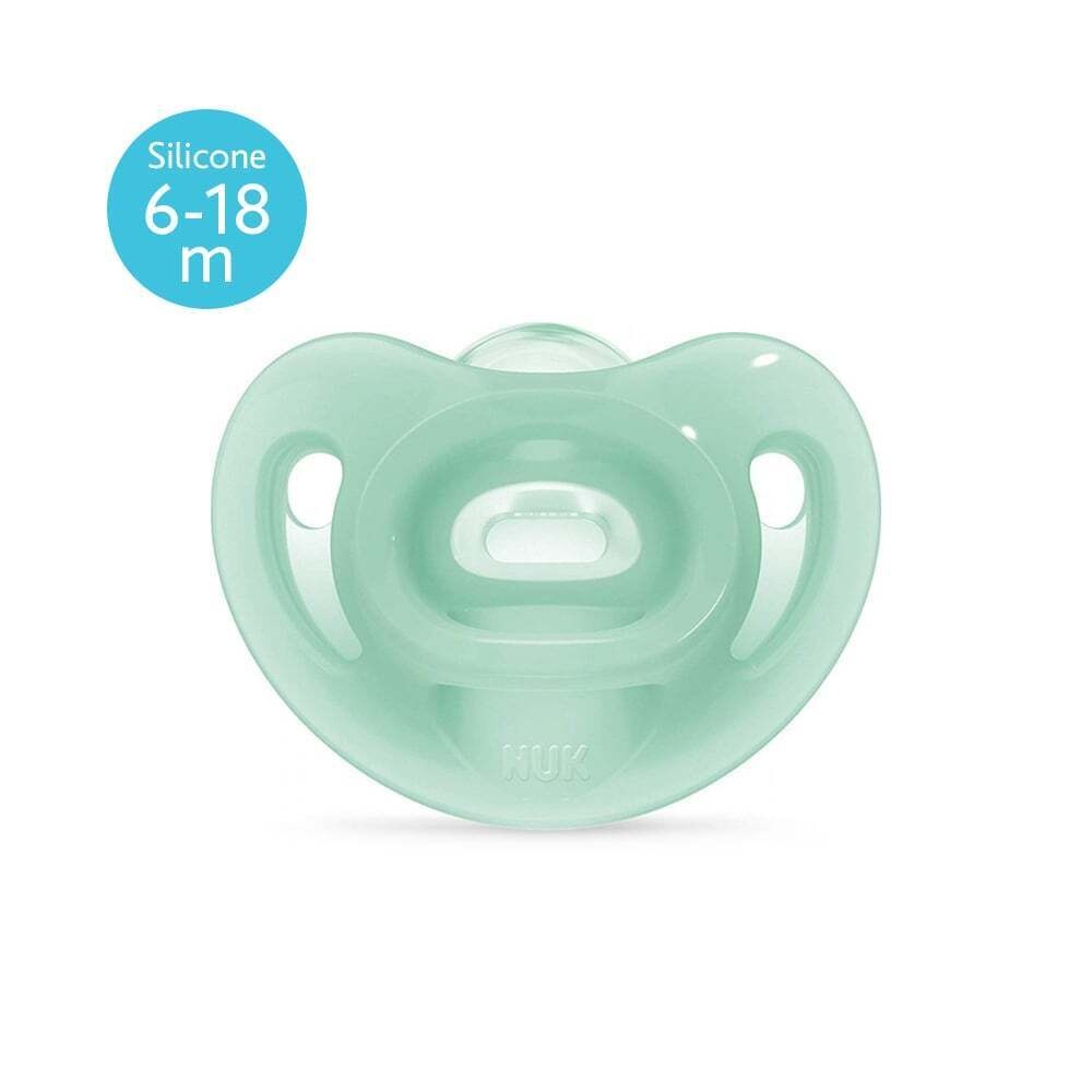 NUK - SENSITIVE Πιπίλα Σιλικόνης 6-18m (Πράσινο) - 1τεμ. 10736121