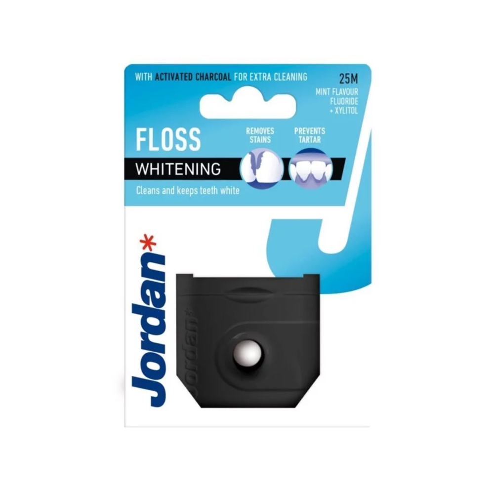 JORDAN - WHITENING Floss with Activated Charcoal - 25m