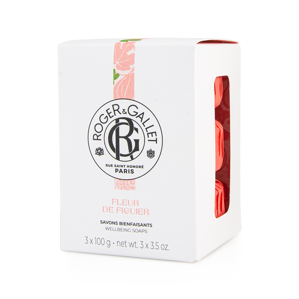 ROGER & GALLET - FLEUR DE FIGUIER Savon Bienfaisant - 3x100gr