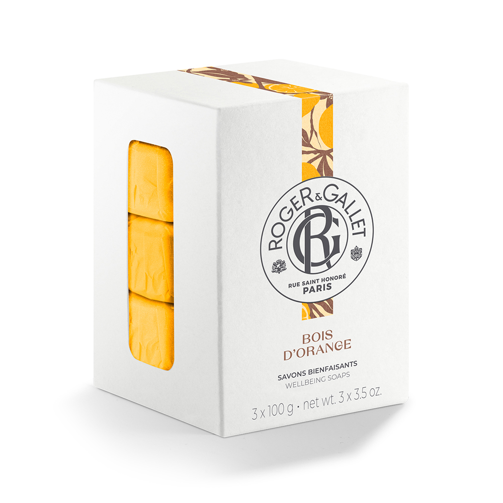 ROGER & GALLET - BOIS D'ORANGE Savon Bienfaisant - 3x100gr