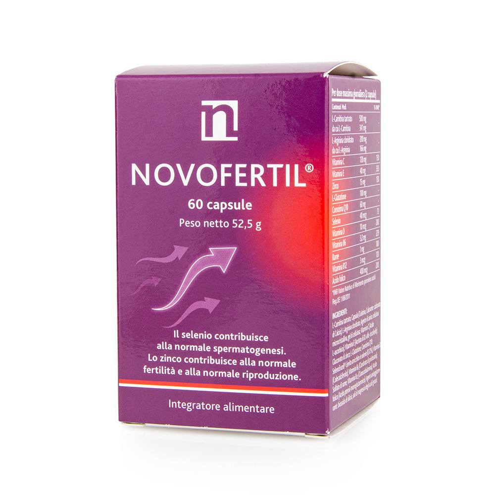 NOVOFERTIL - Novofertil - 60caps (400mcg φολικό οξύ)