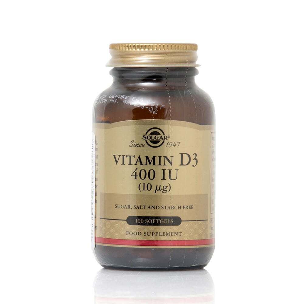SOLGAR - Vitamin D3 400IU (10μg) - 100softgels