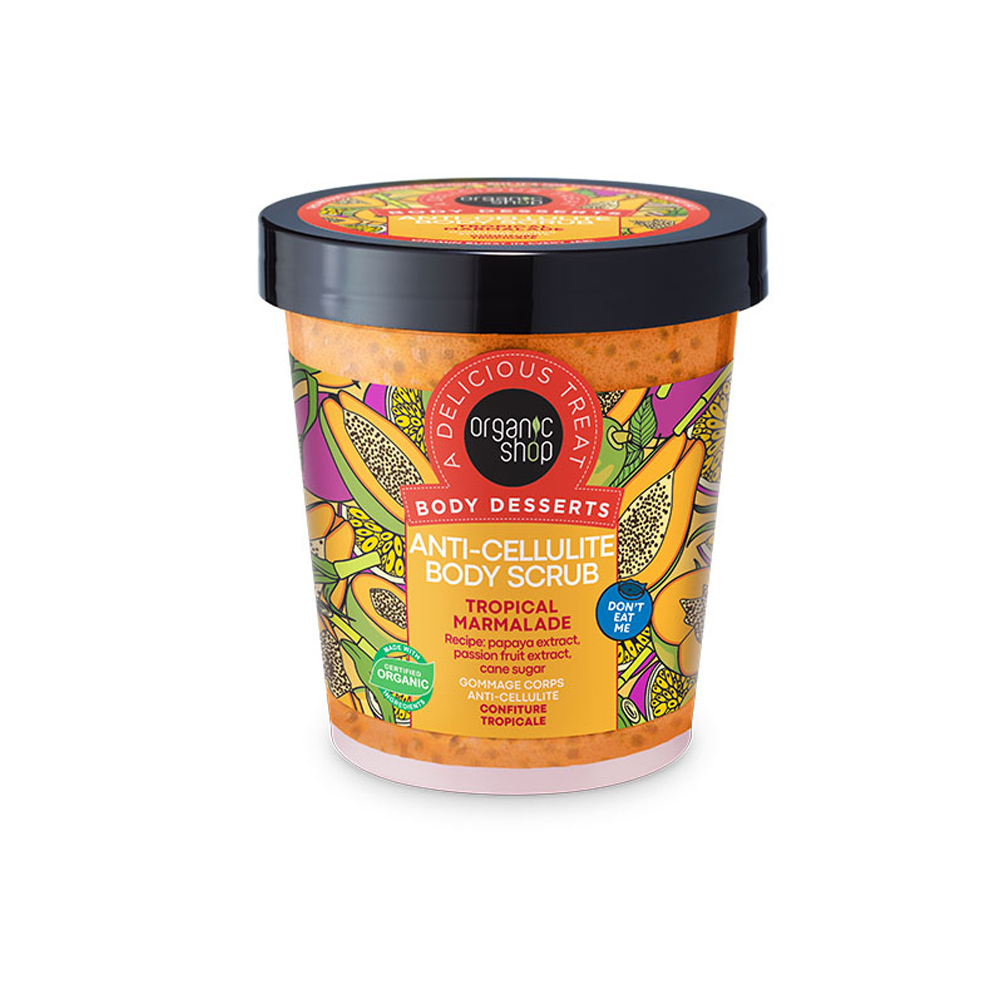 NATURA SIBERICA - ORGANIC SHOP Body Desserts Anti-Cellulite Body Scrub Tropical Marmalade - 450ml