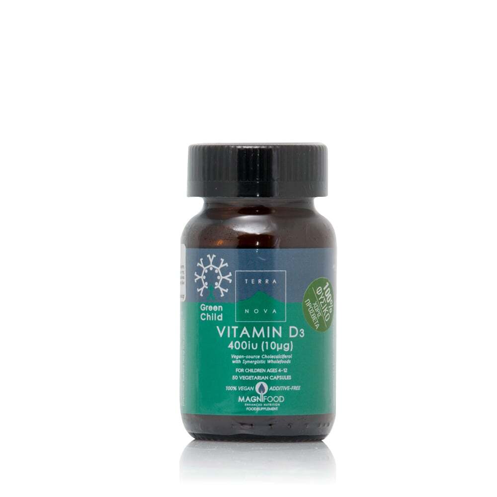 ΤΕRRANOVA - Green Child Vitamin D3 400IU - 50caps