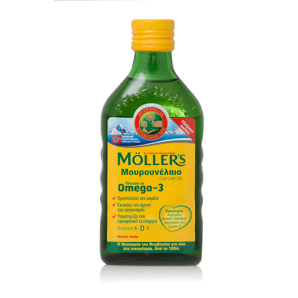 MOLLER'S - Μουρουνέλαιο (Cod Liver Oil) Natural Flavour - 250ml