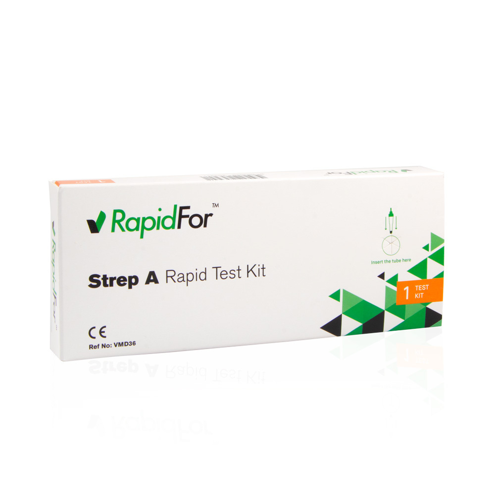 RAPIDFOR - Strep A Τεστ Ανίχνευσης Στρεπτόκοκκου Τύπου Α - 1τεστ