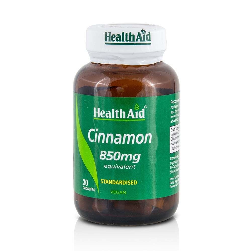 HEALTH AID - Cinnamon 850mg - 30caps