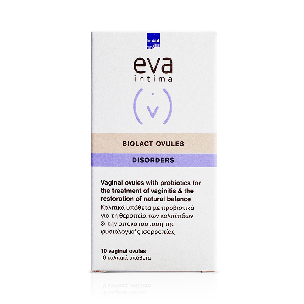 INTERMED - EVA INTIMA Biolact Ovules - 10vag.ovules