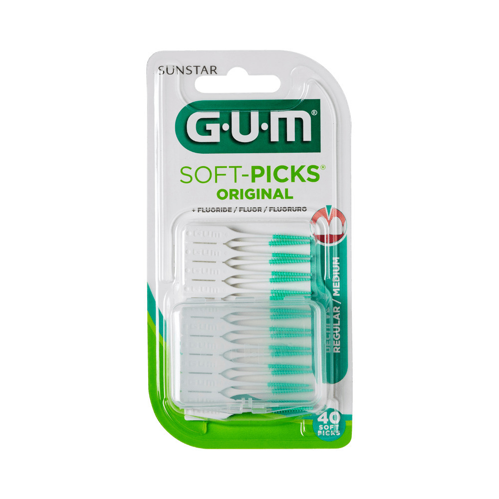 GUM - SOFT PICKS Regular/ Medium 632 + Fluoride - 40picks