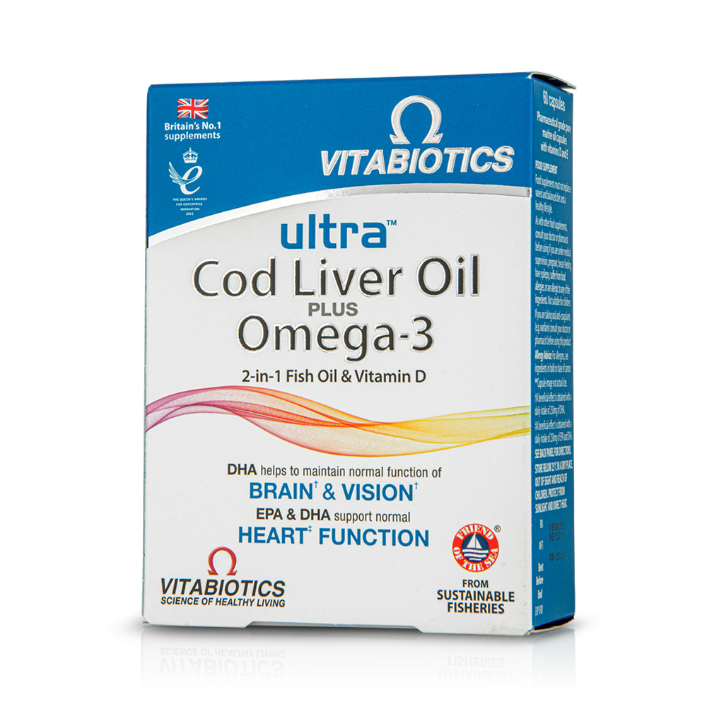VITABIOTICS - Ultra Cod Liver Oil plus Omega-3 - 60 caps
