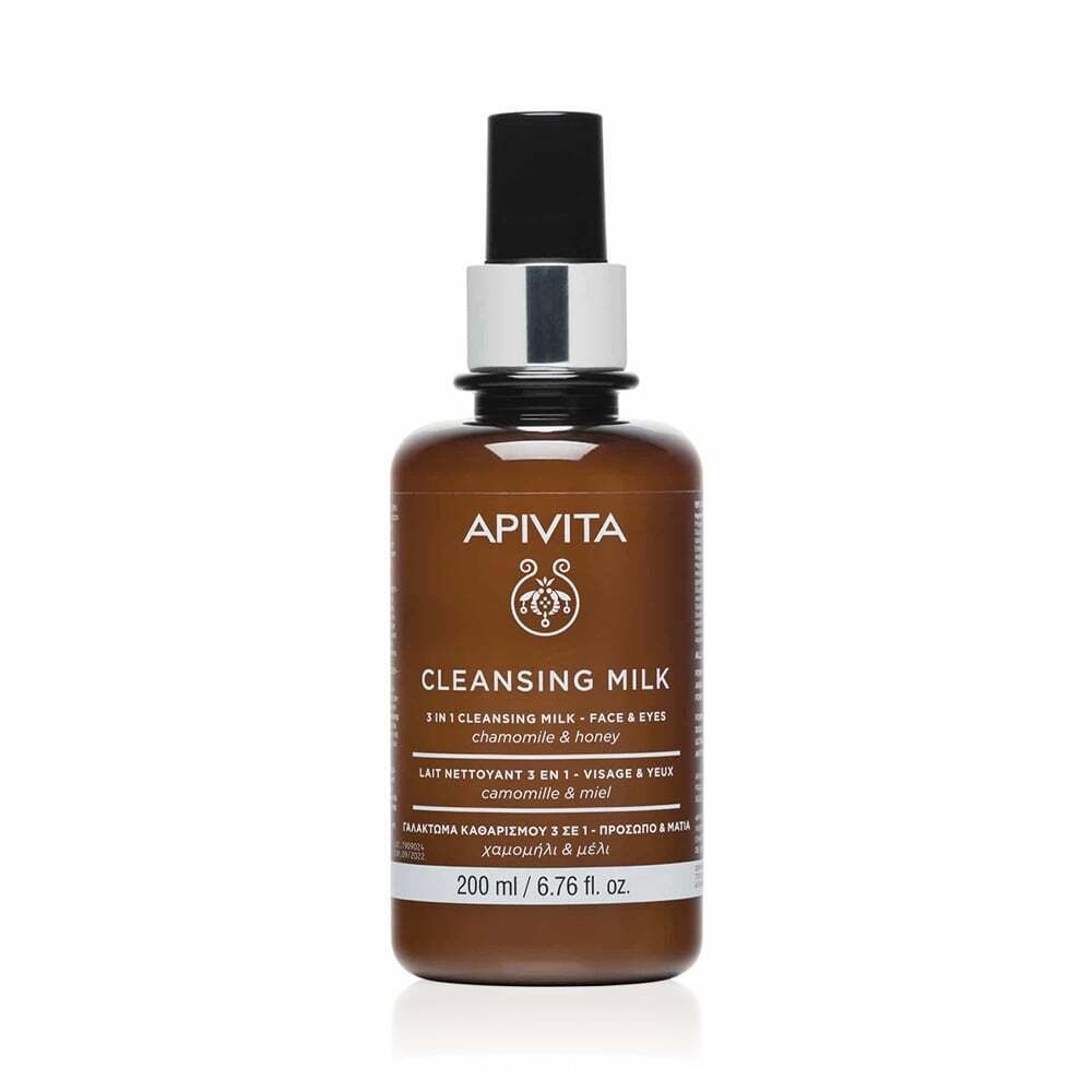 APIVITA - CLEANSING Γαλάκτωμα Καθαρισμού 3 σε 1 με Χαμομήλι & Μέλι - 200ml