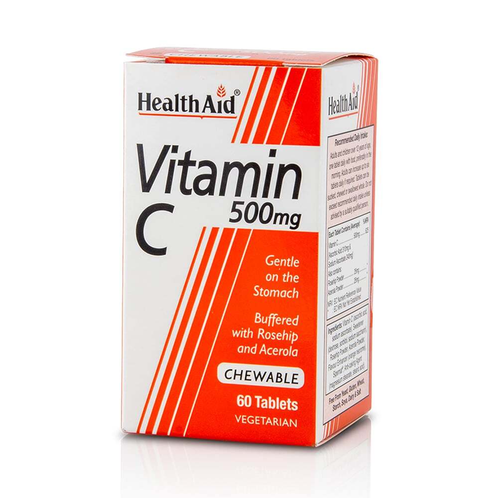 HEALTH AID - Vitamin C 500mg - 60chew.tabs