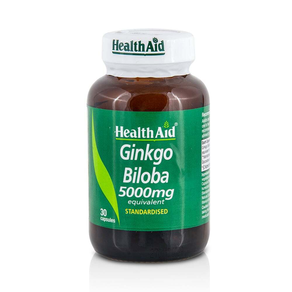 HEALTH AID - Ginkgo Biloba 5000mg - 30caps