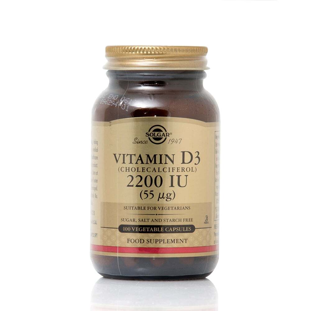 SOLGAR - Vitamin D3 2200IU (55μg) - 100caps