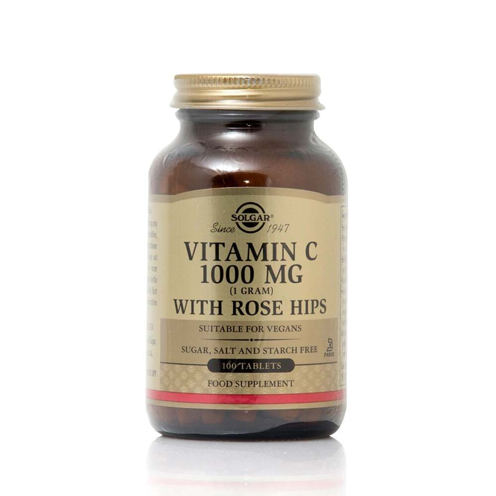 SOLGAR - Vitamin C 1000mg with Rose Hips - 100tabs
