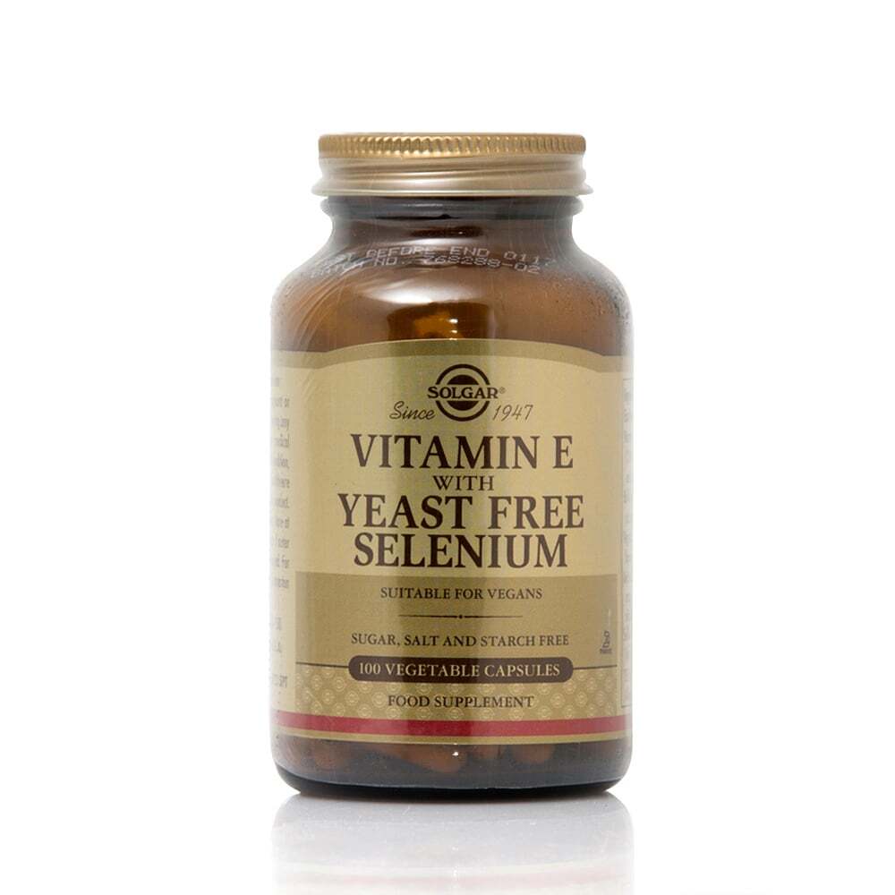SOLGAR - Vitamin E with Yeast Free Selenium - 100caps