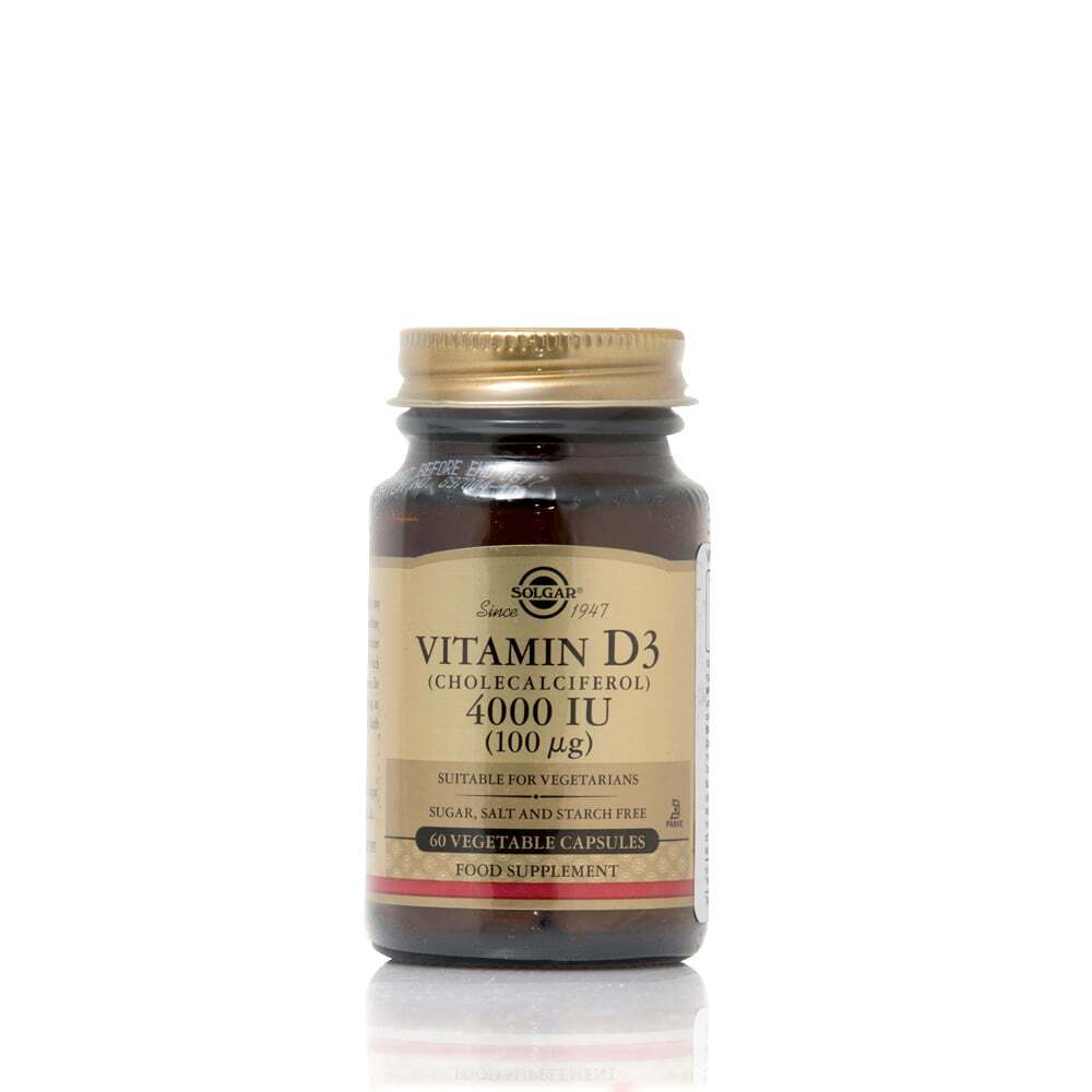 SOLGAR - Vitamin D3 4000IU (100μg) - 60caps