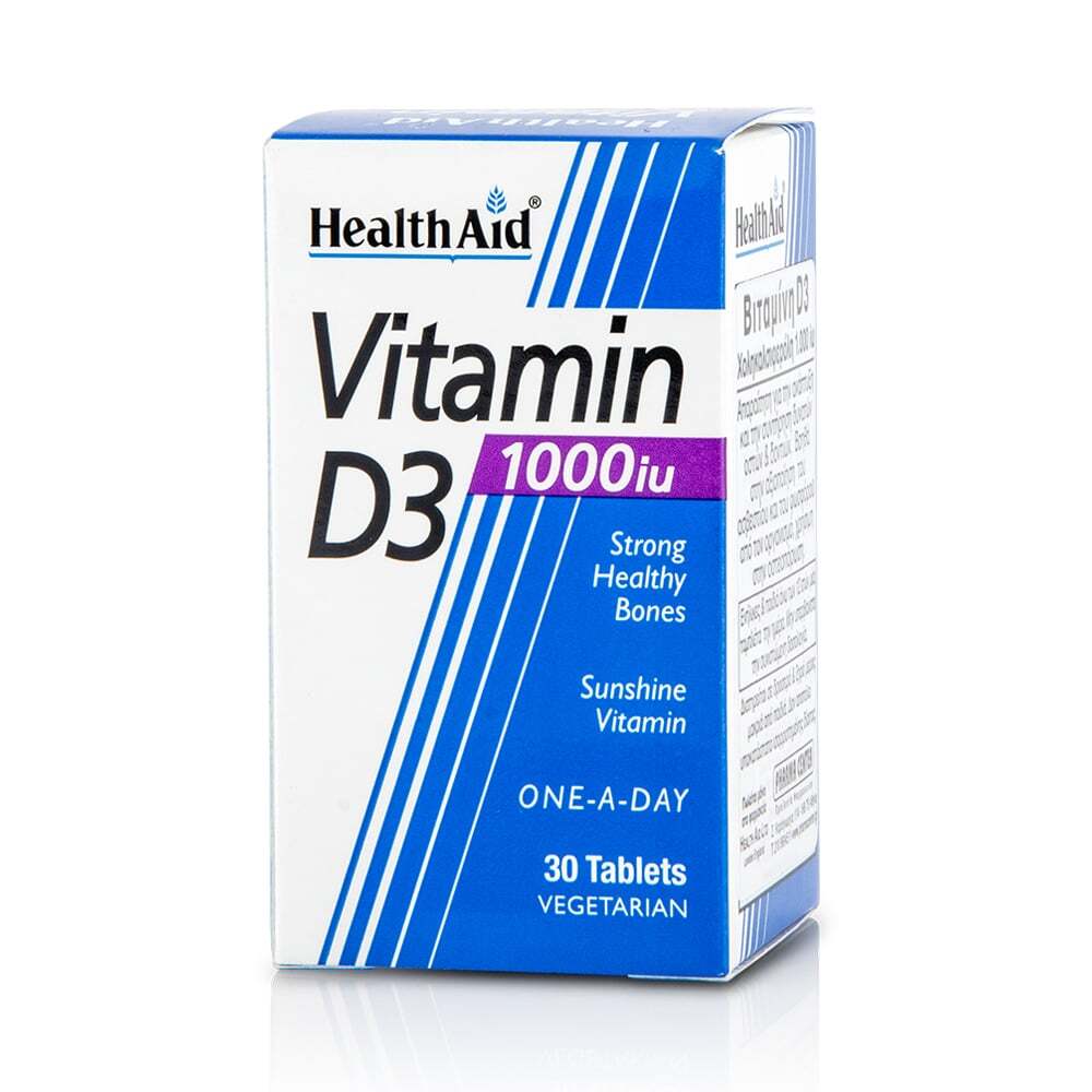 HEALTH AID - Vitamin D3 1000iu - 30tabs