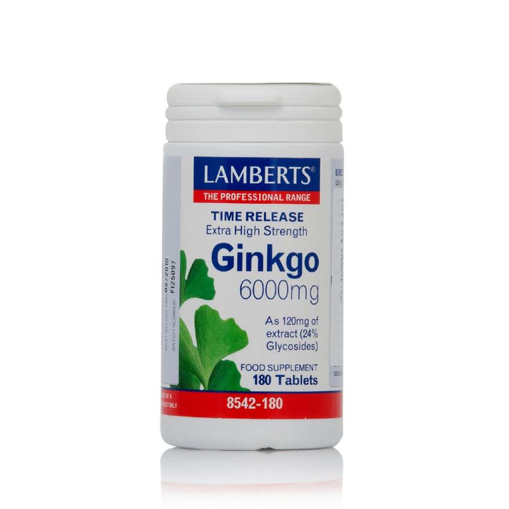 LAMBERTS - Ginkgo 6000mg - 180tabs