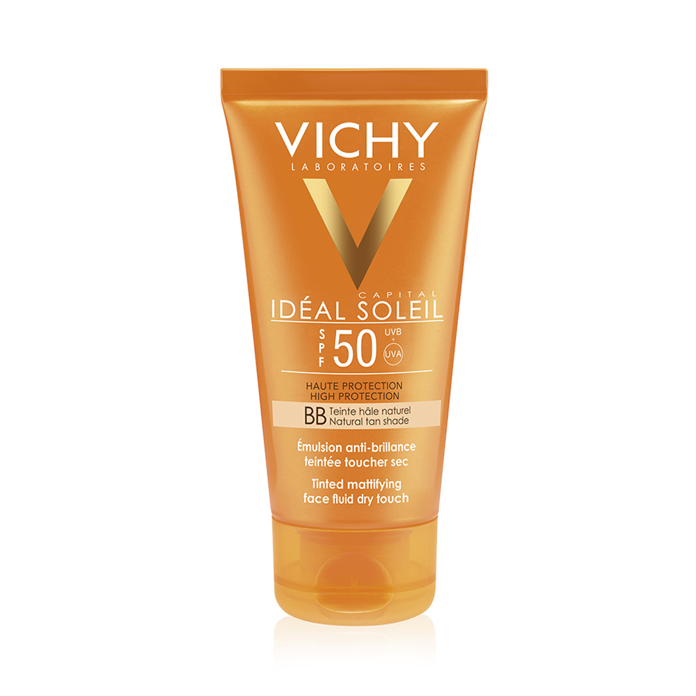 VICHY - CAPITAL SOLEIL Tinted Mattifying Dry Touch Face Fluid SPF50 (BB Tinted) - 50ml