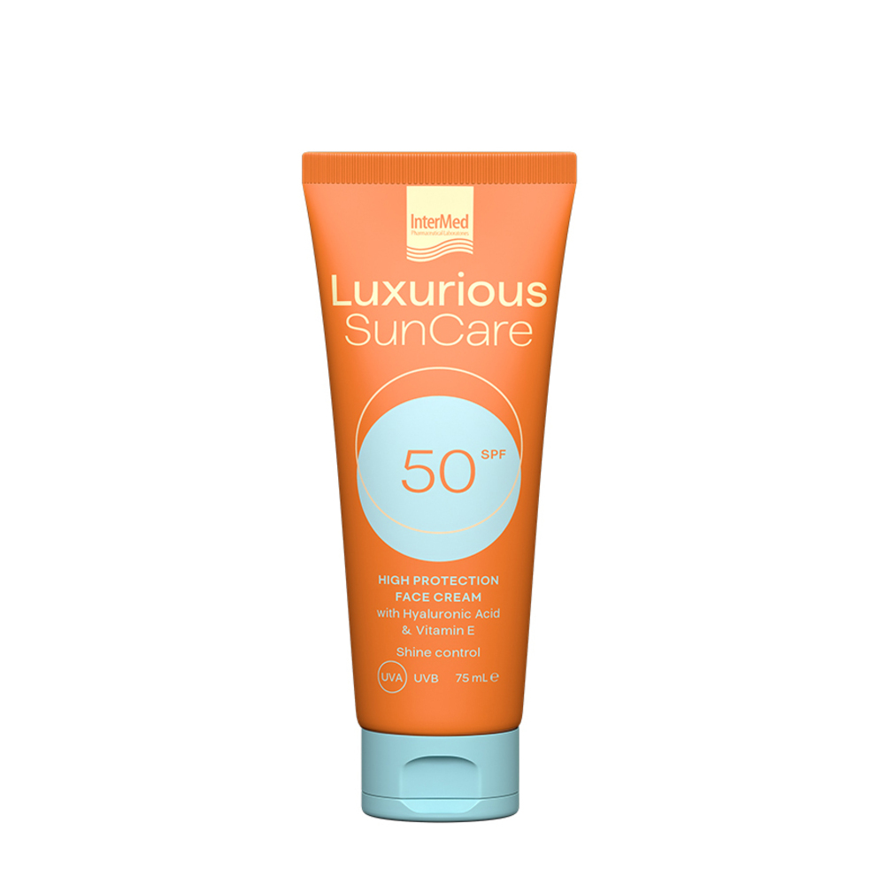 INTERMED - LUXURIOUS SUNCARE Face Cream SPF50 with Hyaluronic Acid - 75ml