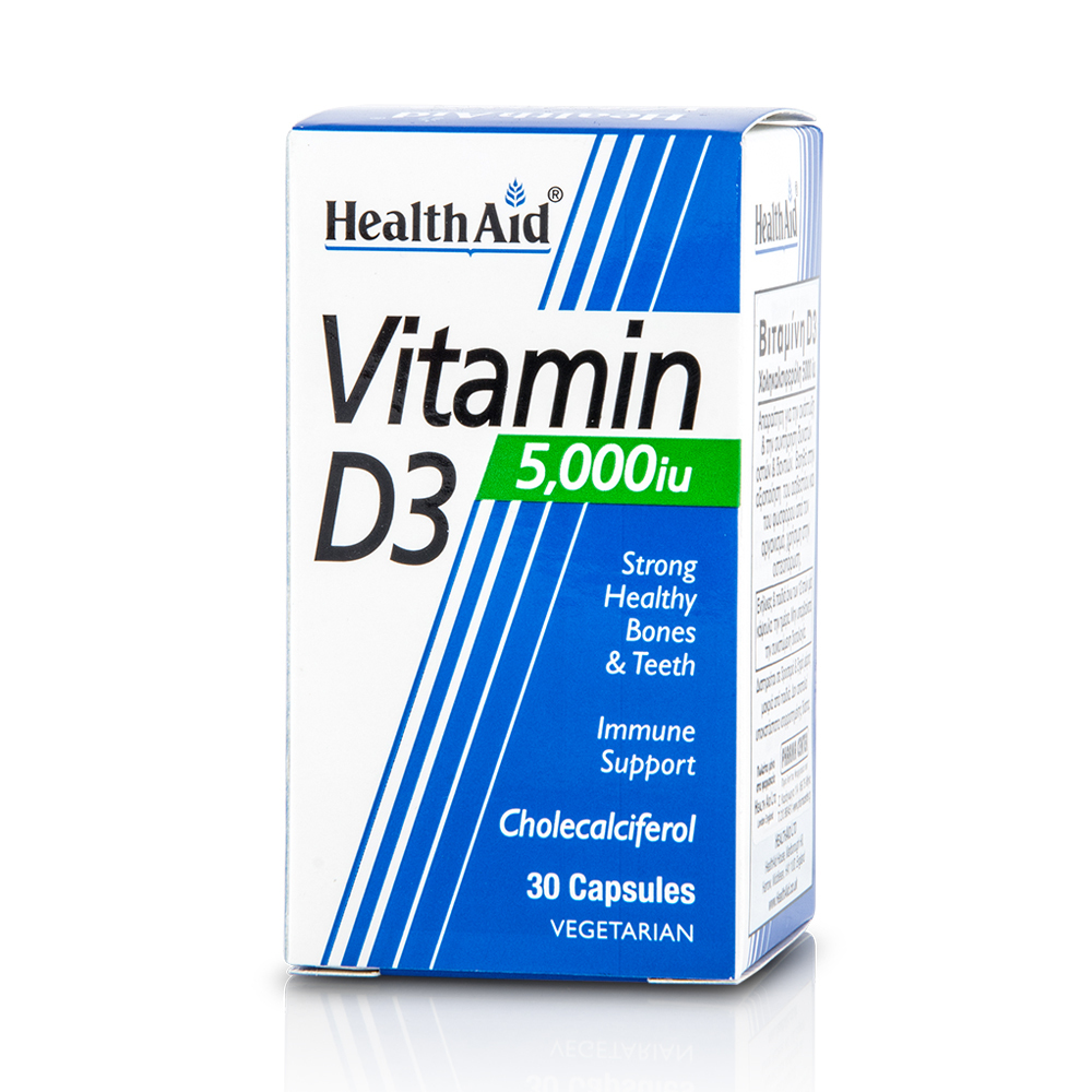 HEALTH AID - Vitamin D3 5000iu - 30caps