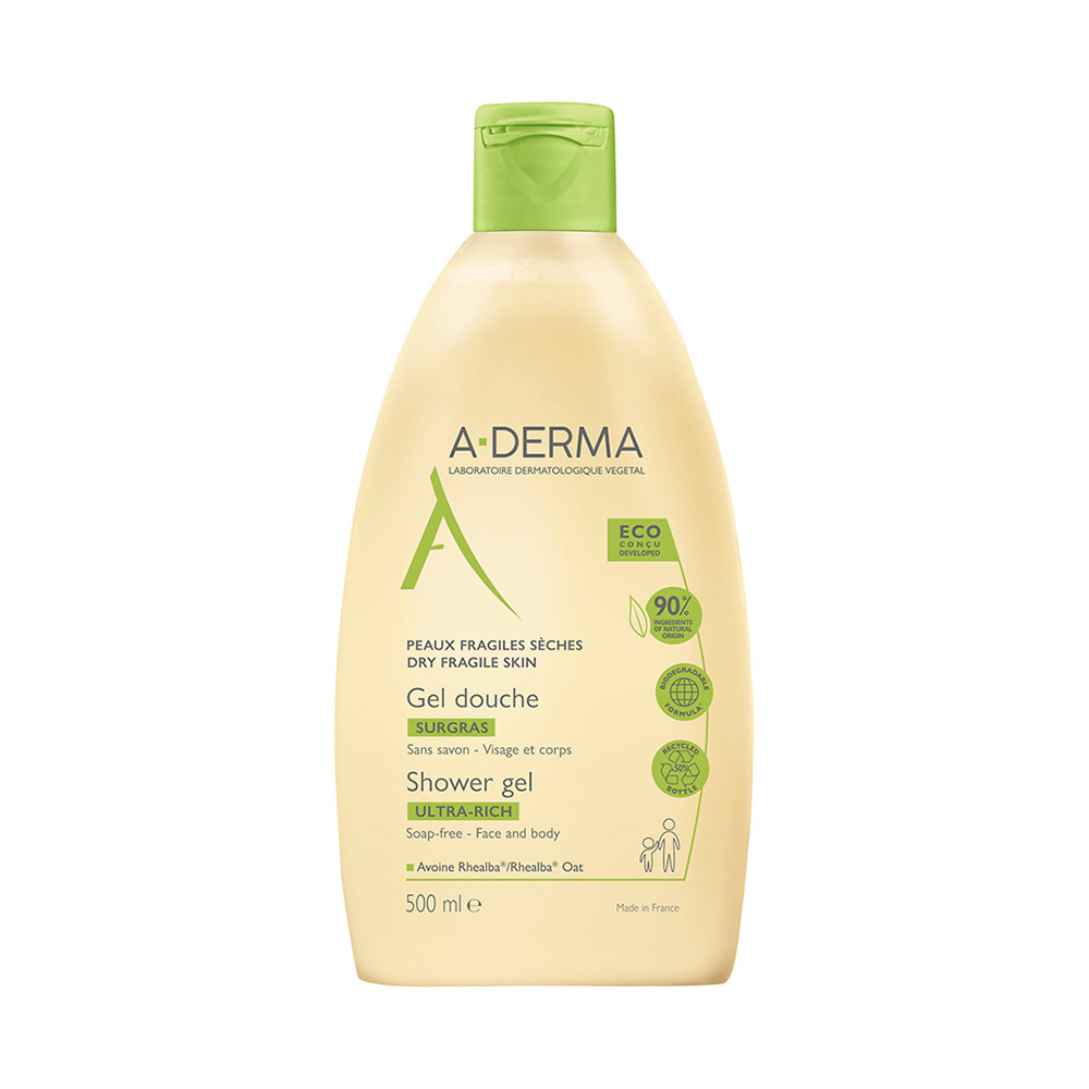 A-DERMA - Gel Douche Surgras - 500ml