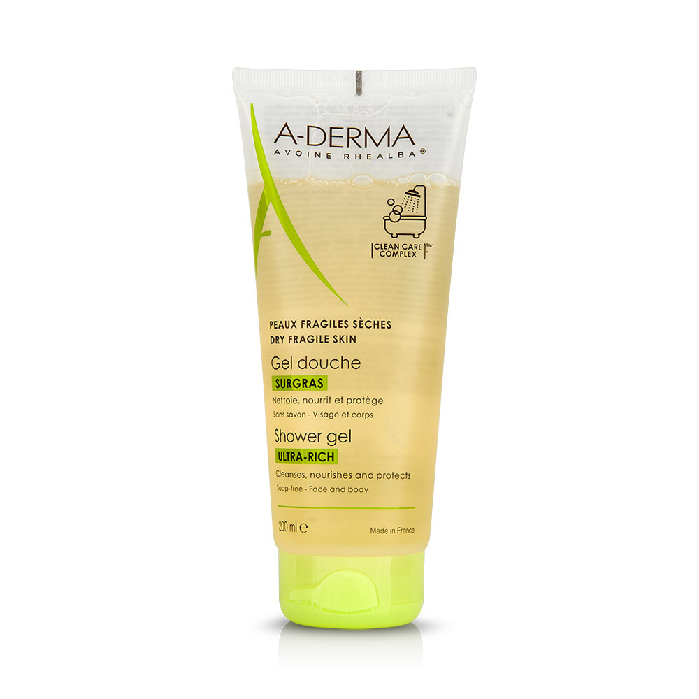 A DERMA - Gel Douche Surgras - 200ml