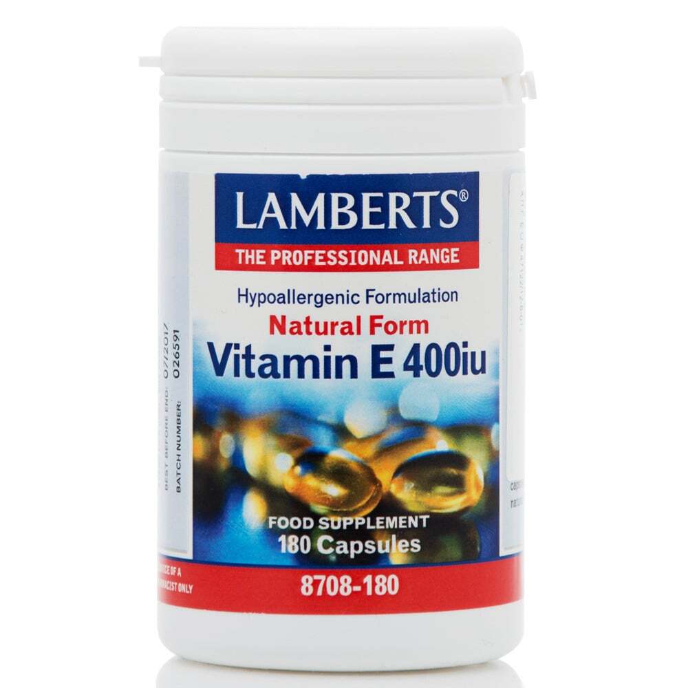 LAMBERTS - Vitamin E 400iu Natural Form - 180caps