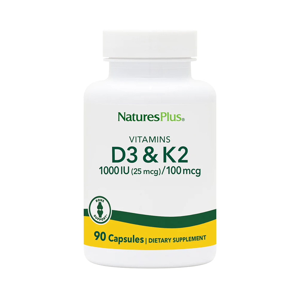 NATURE'S PLUS - VIT D3/ VIT K2 1000iu/100mcg - 90caps
