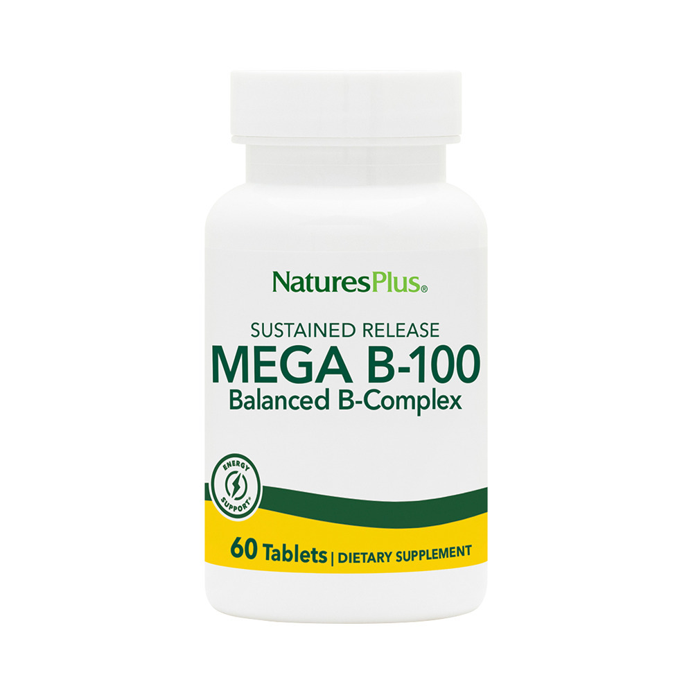 NATURES PLUS - MEGA B100 Balanced B-Complex - 60tabs