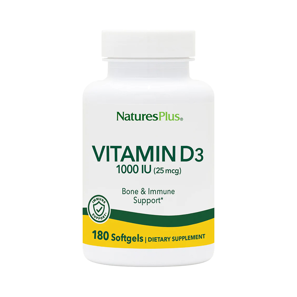 NATURES PLUS - Vitamin D3 1000IU - 180softgels