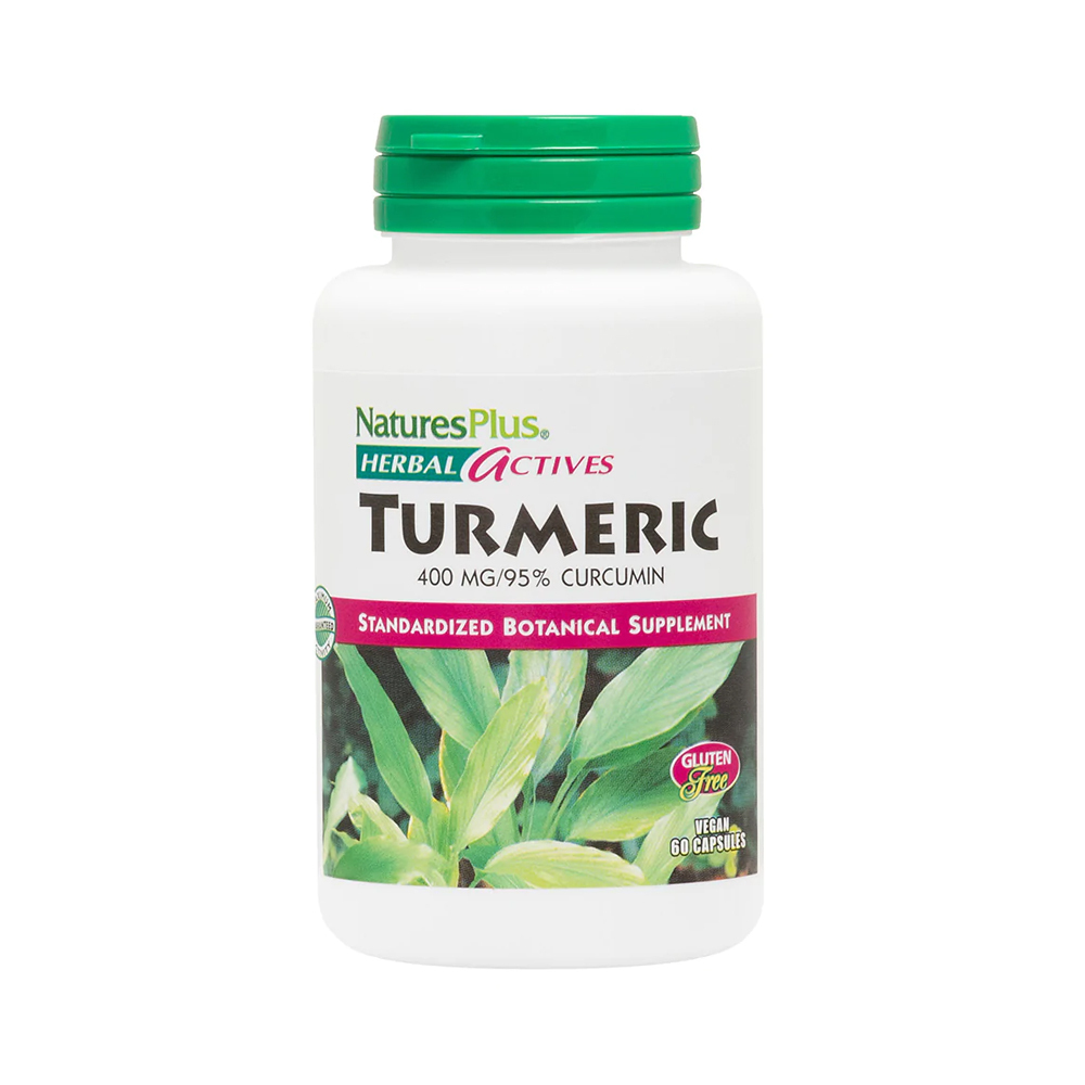 NATURES PLUS - HERBAL ACTIVES Turmeric 400mg - 60 caps
