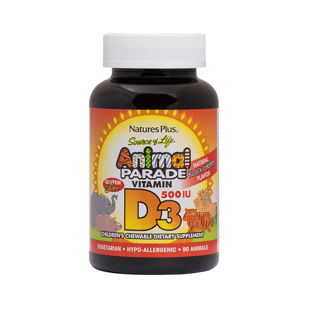 NATURES PLUS - ANIMAL PARADE Vitamin D3 500IU - 90chew.tabs