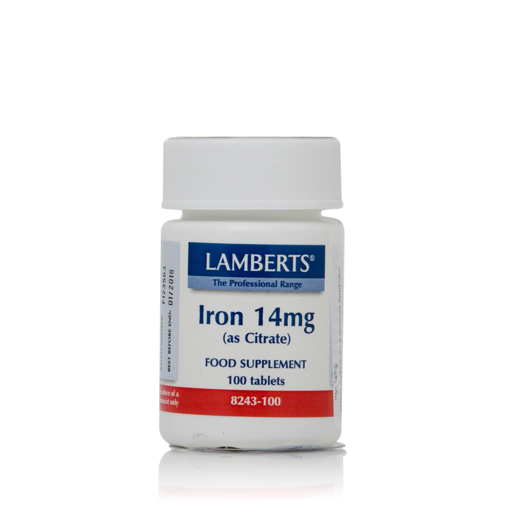 LAMBERTS - Iron14mg (as Citrate) - 100tabs