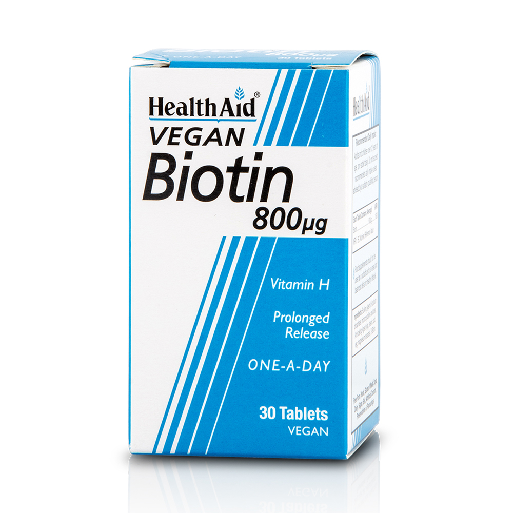 HEALTH AID - VEGAN Biotin 800μg - 30tabs
