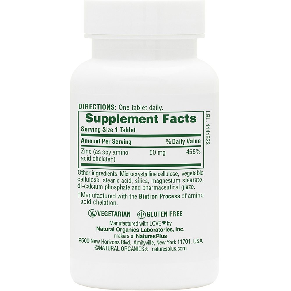 NATURES PLUS - Zinc 50mg - 90tabs