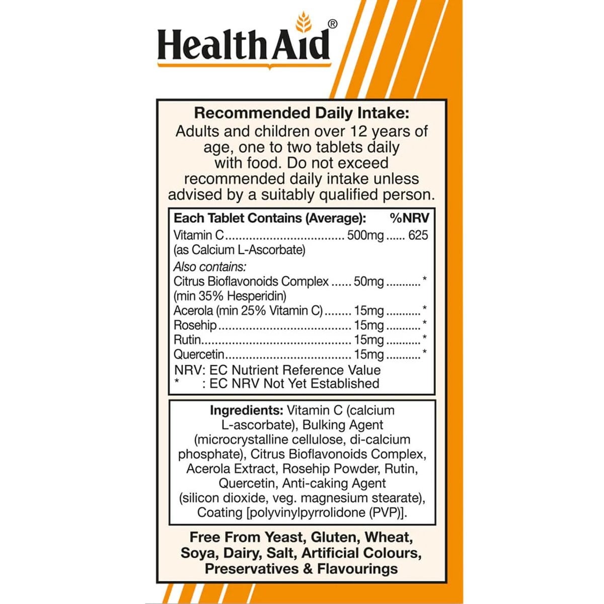 HEALTH AID - ESTERIFIED Vitamin C 500mg - 60tabs