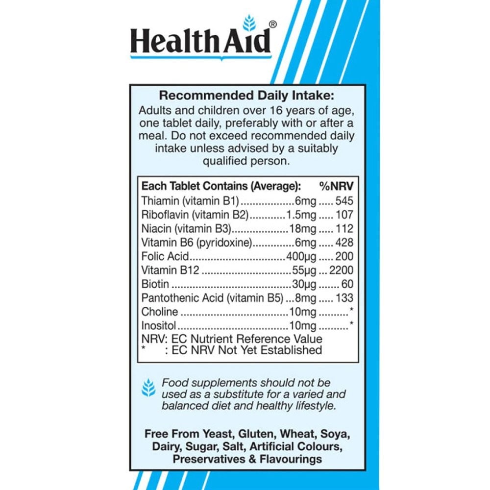 HEALTH AID - VEGAN B Complex - 60tabs