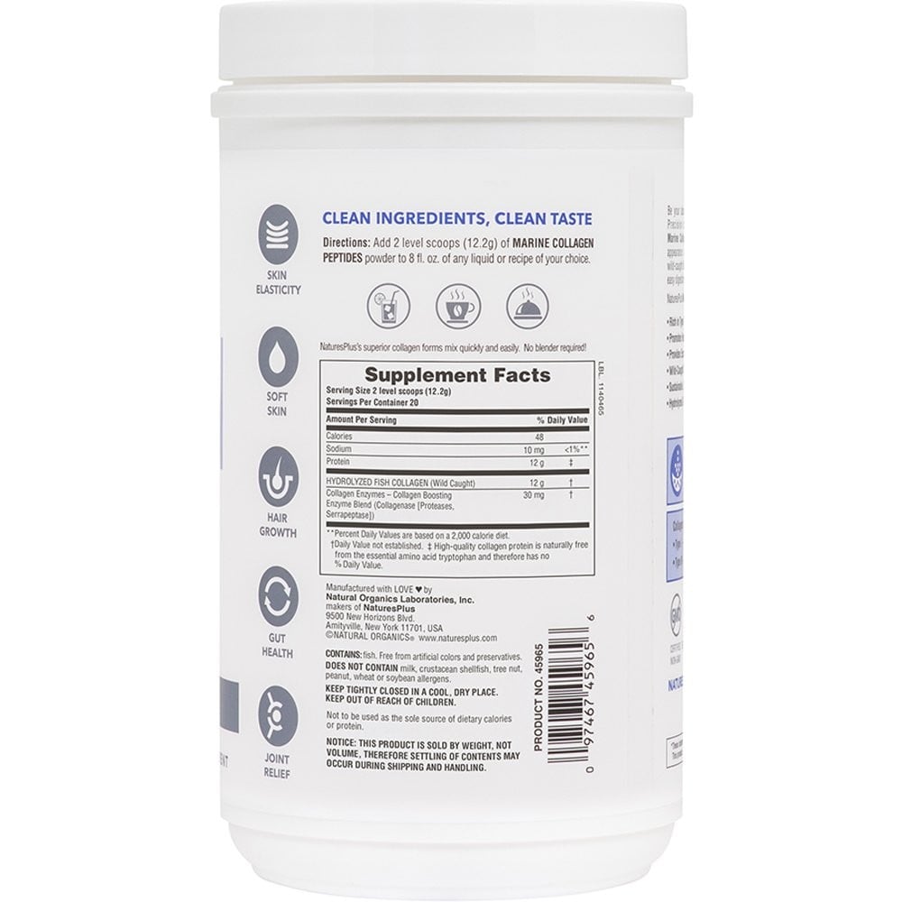 NATURE'S PLUS - Marine Collagen Peptides - 244gr