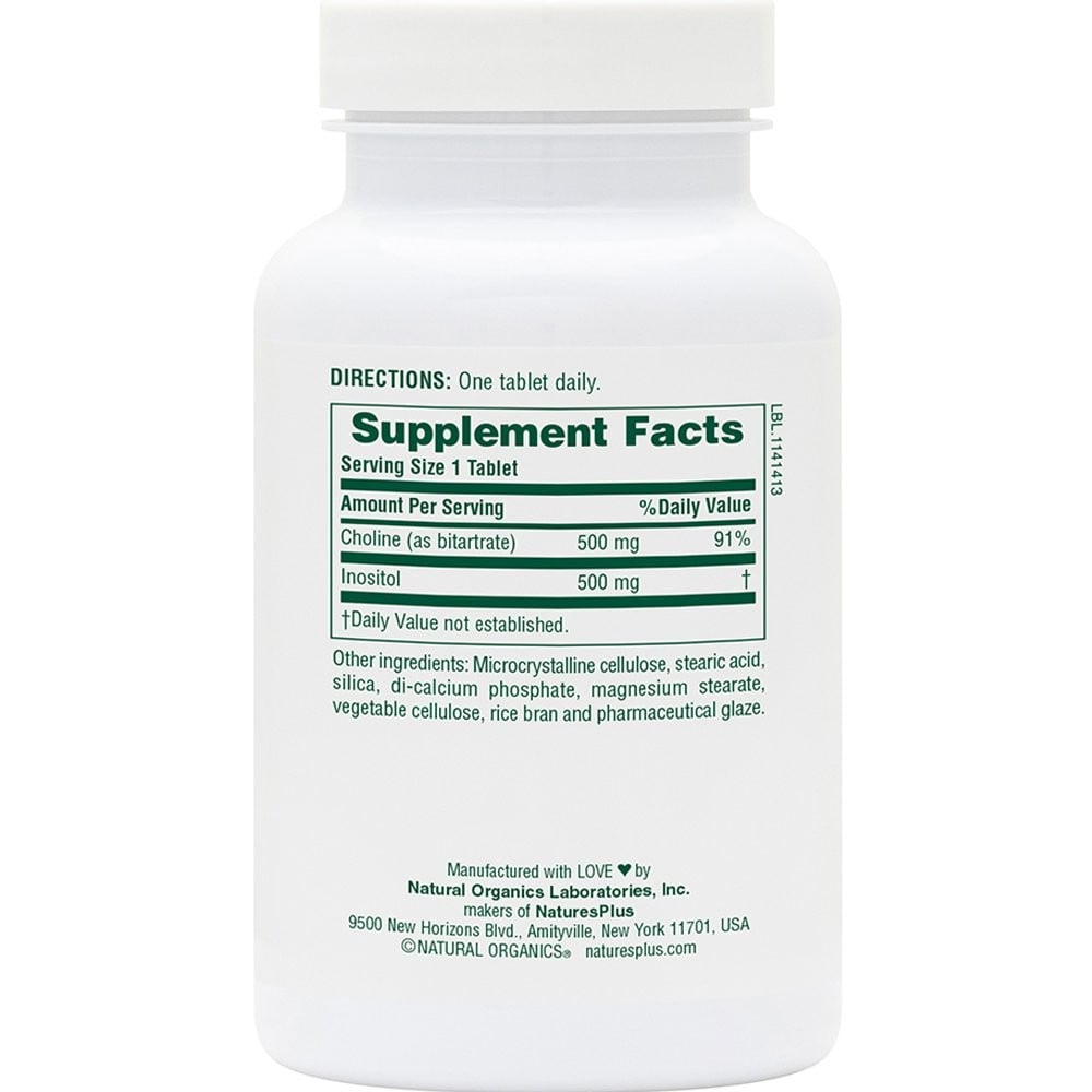 NATURES PLUS - Choline & Inositol - 60tabs