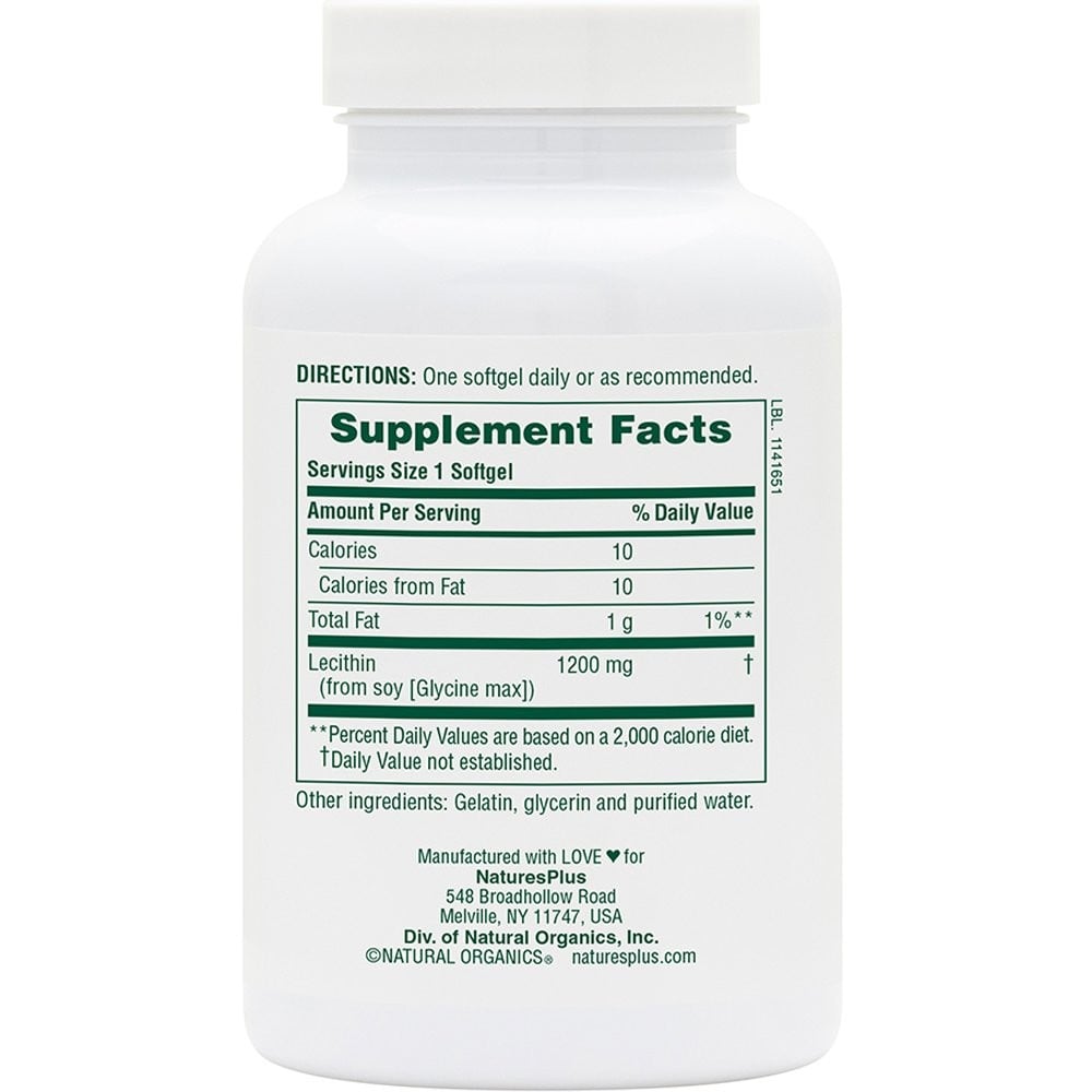 NATURES PLUS - Lecithin 1200mg - 90softgels