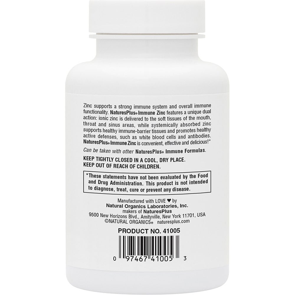 NATURES PLUS - IMMUNE Zinc - 60lozenges
