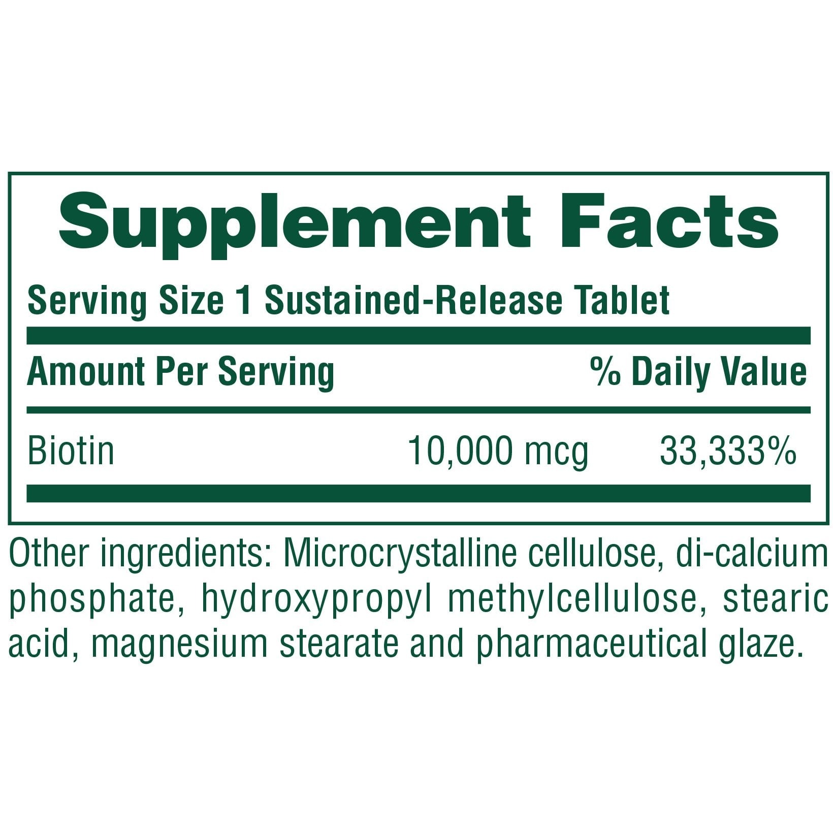 NATURES PLUS - Biotin 10mg - 90tabs