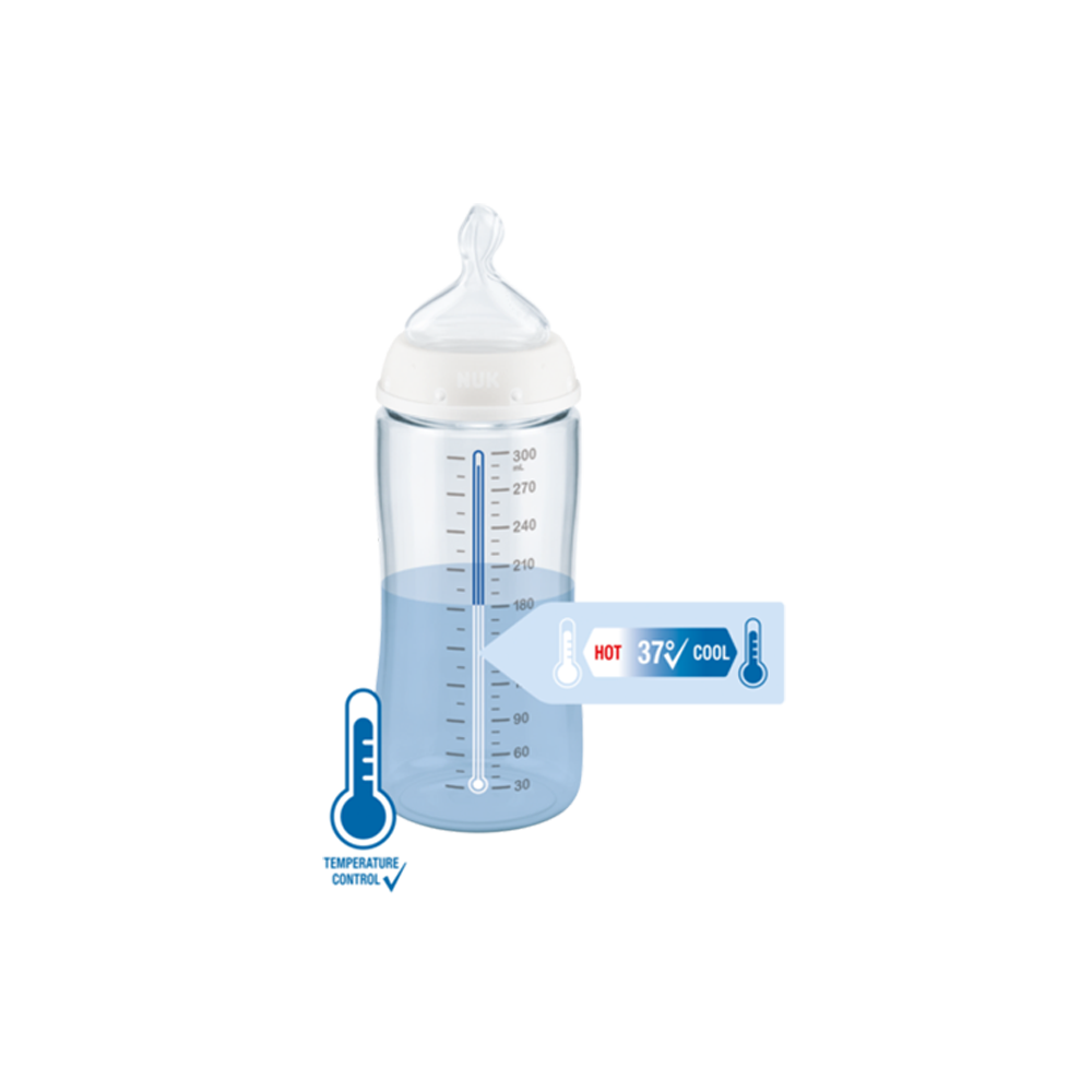 NUK - FIRST CHOICE+ Night Πλαστικό Μπιμπερό Θηλή Σιλικόνης με Δείκτη Ελέγχου Θερμοκρασίας 6-18m (κοάλα) - 300ml 10741142