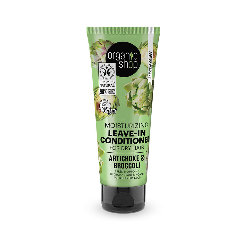 NATURA SIBERICA - ORGANIC SHOP Moisturizing Leave-In Conditioner for Dry Hair Artichoke & Broccoli - 75ml
