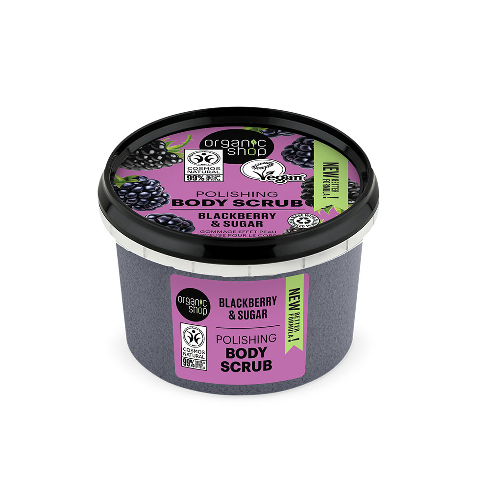 NATURA SIBERICA - ORGANIC SHOP Polishing Body Scrub Blackberry & Sugar - 250ml