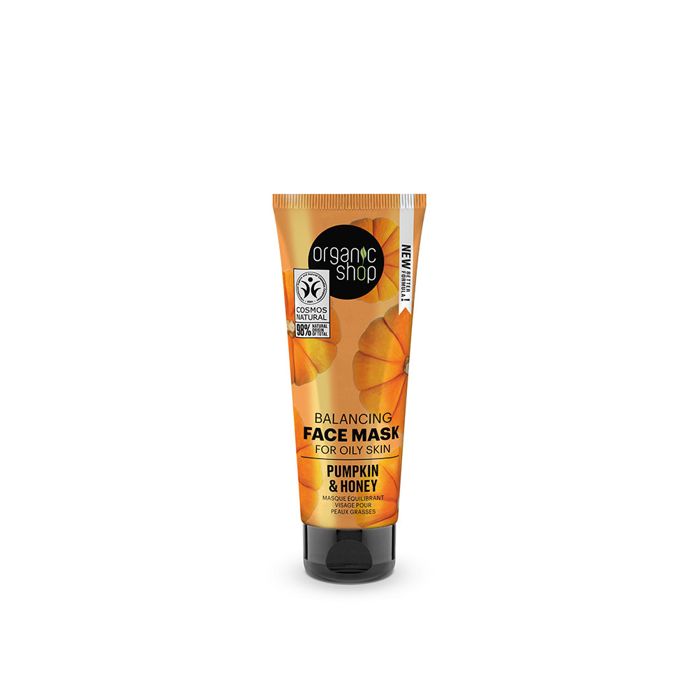 NATURA SIBERICA - ORGANIC SHOP Balancing Face Mask for Oily Skin Pumpkin & Honey - 75ml