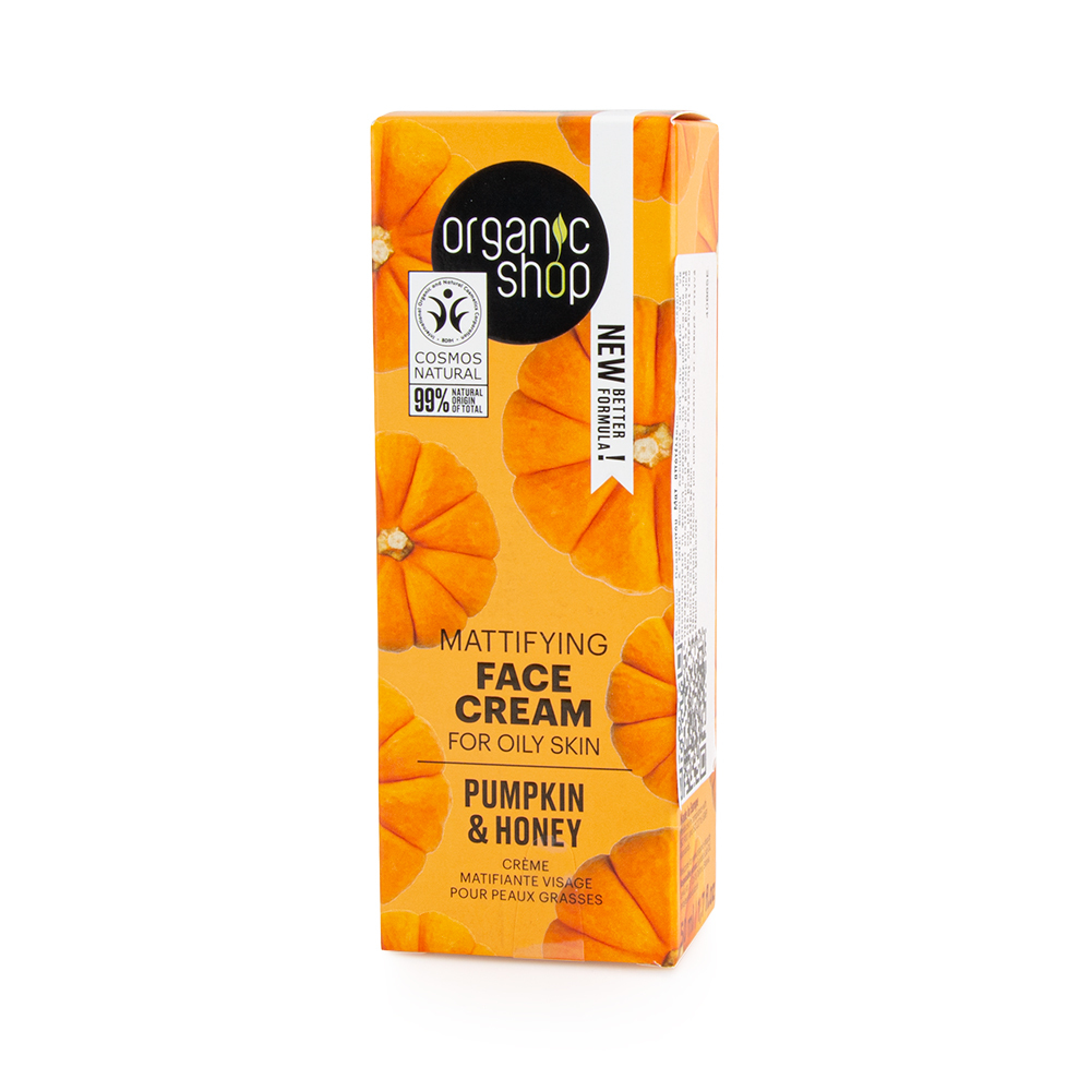 NATURA SIBERICA - ORGANIC SHOP Mattifying Face Cream for Oily Skin Pumpkin & Honey - 50ml