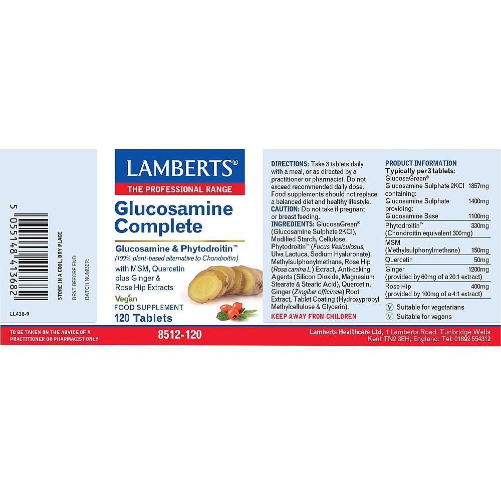 LAMBERTS - Glucosamine Complete Vegan - 120tabs